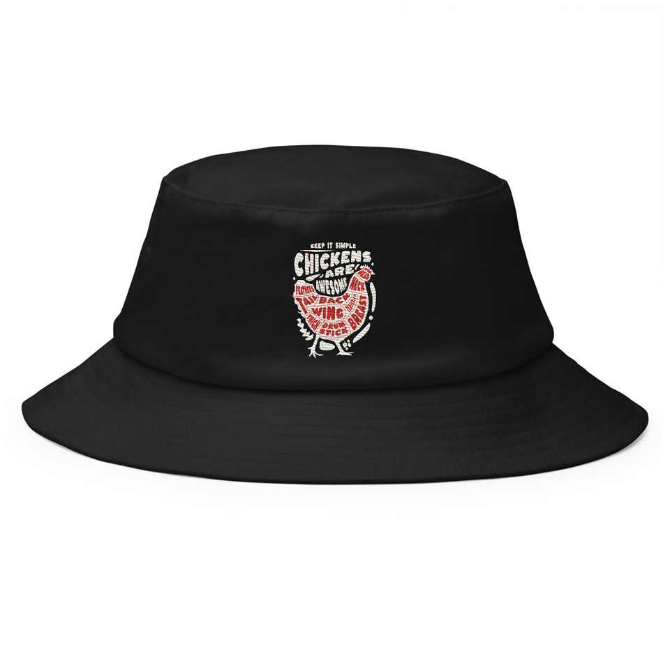 Chickens Are Awesome - Butcher Cuts Bucket Hat