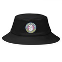 Colorful Fun Retro Style Badge Bucket Hat