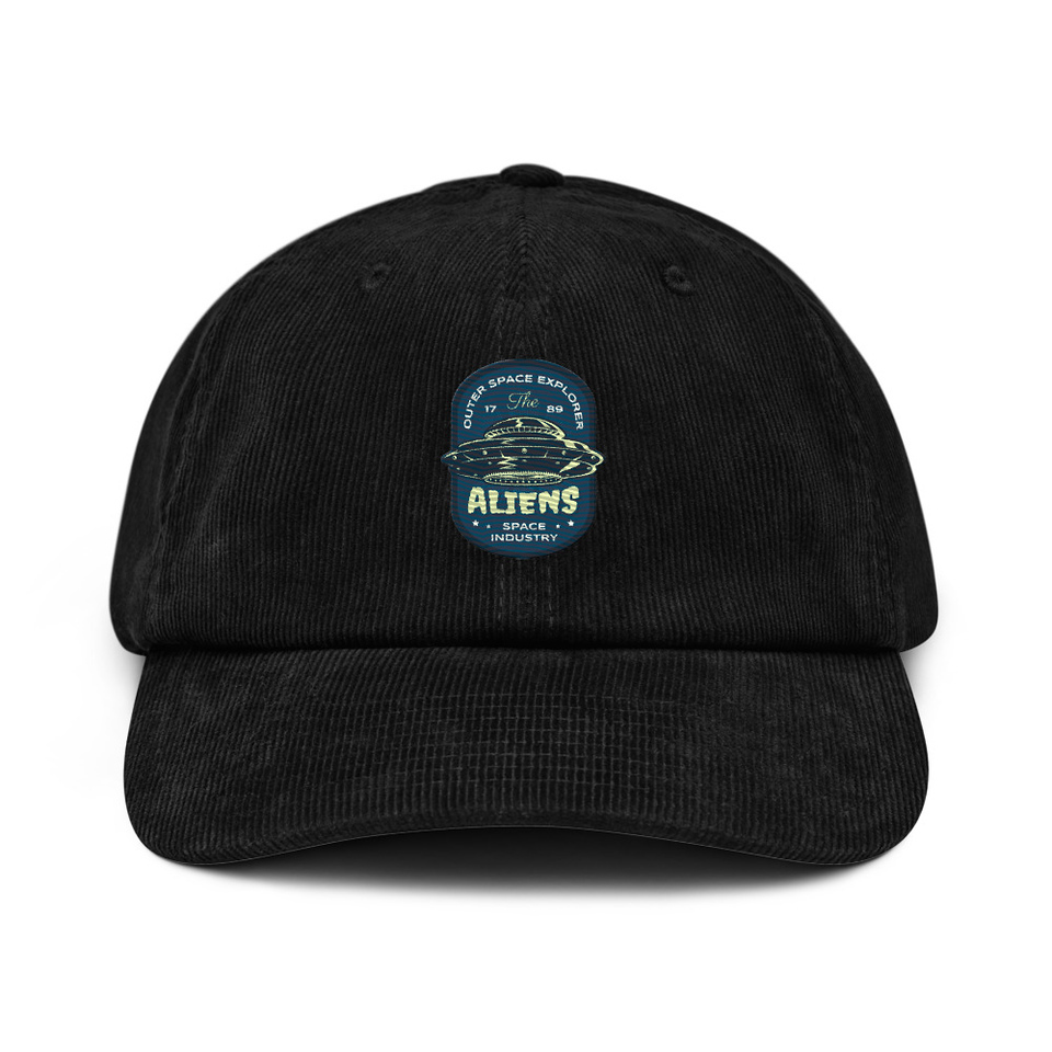Aliens Outer Space Explorer - UFO Corduroy Hat