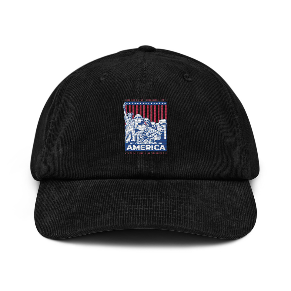 AMERICA (2) Corduroy Hat