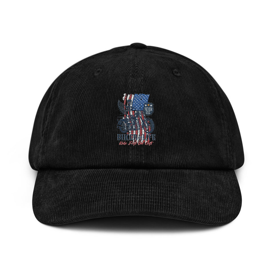 American Biker for Life Corduroy Hat