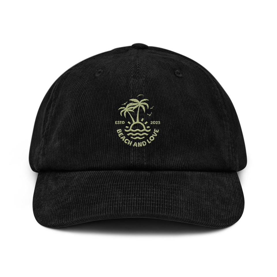 Beach and Love Corduroy Hat