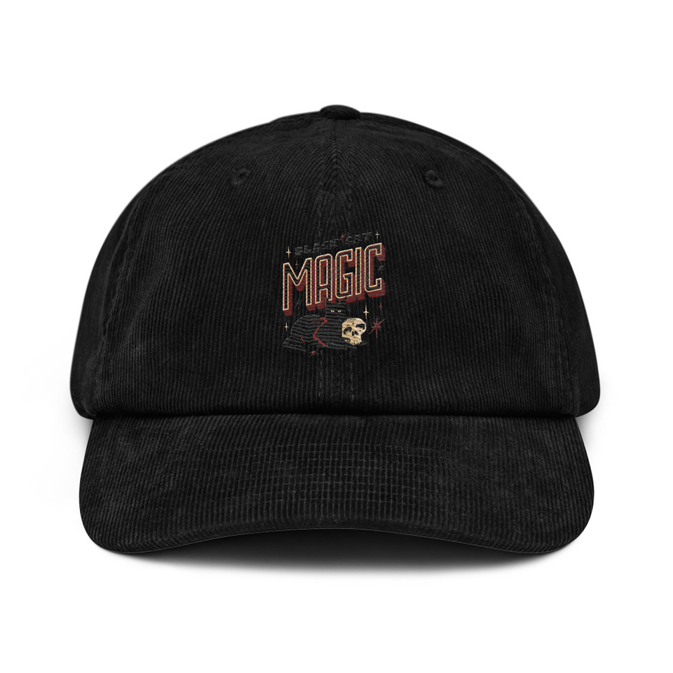 Black Cat Magic Corduroy Hat