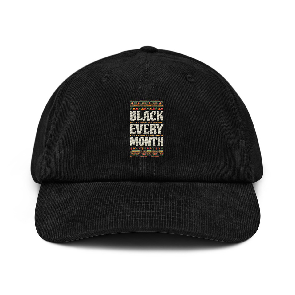 Black Every Month - African American History Corduroy Hat