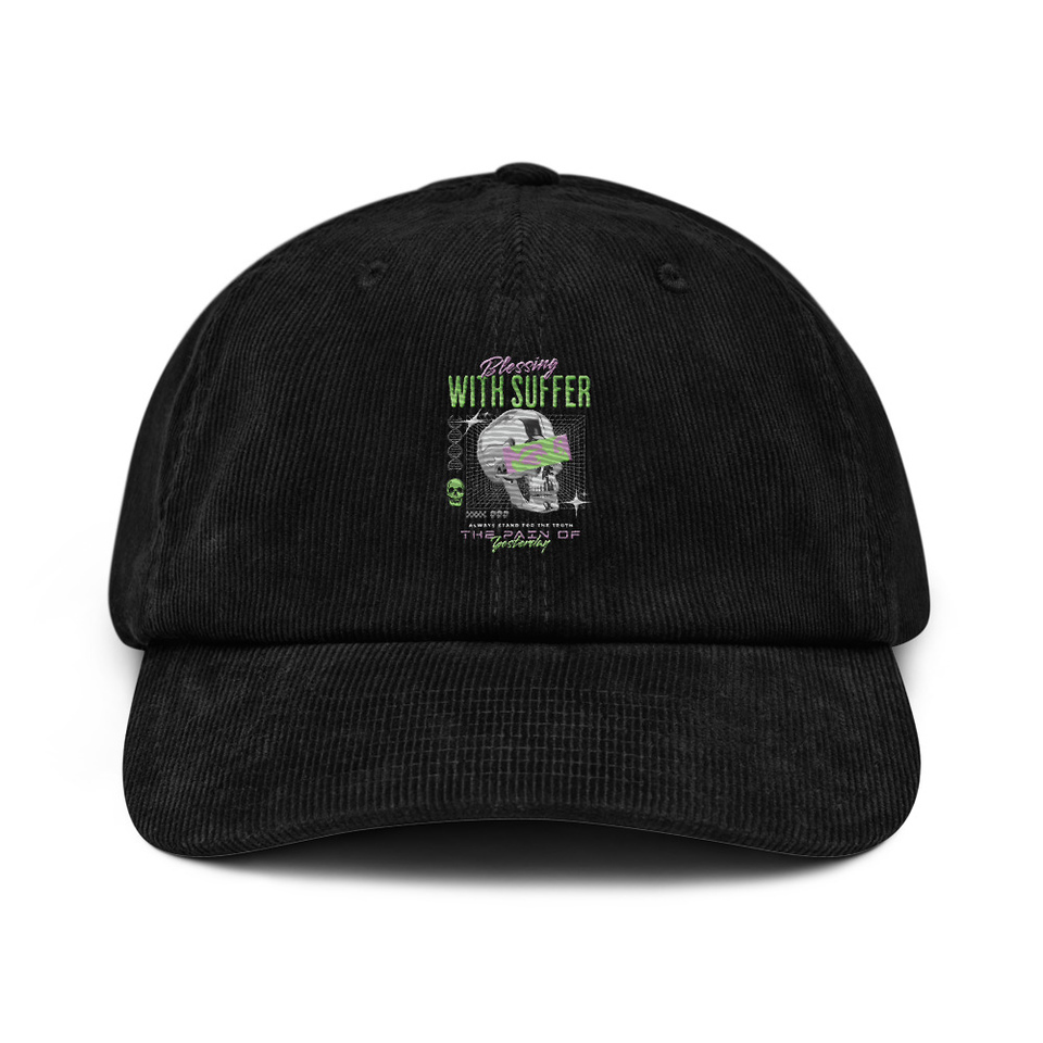 Blessing With Suffer Corduroy Hat