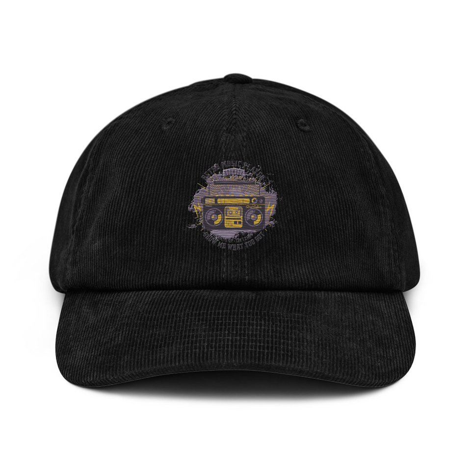 Boombox Music Player - Retro Corduroy Hat