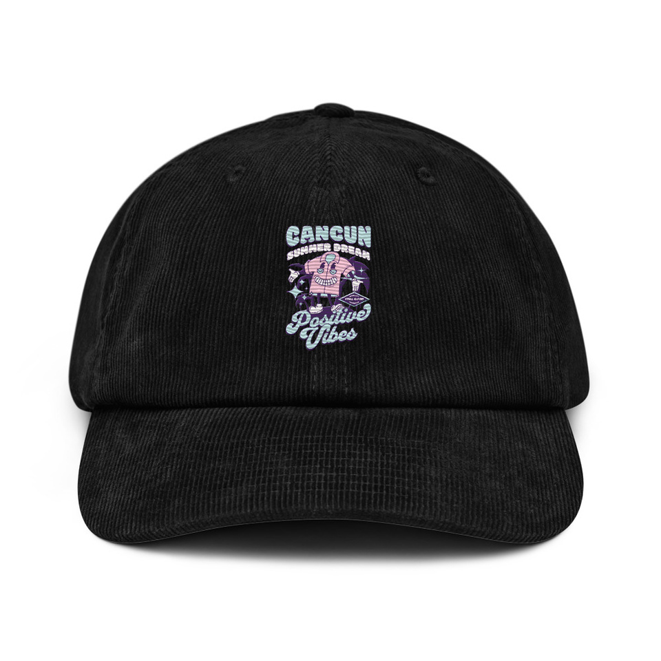 Cancun Positive Vibes Corduroy Hat