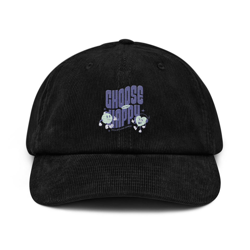 Choose Happy (2) Corduroy Hat