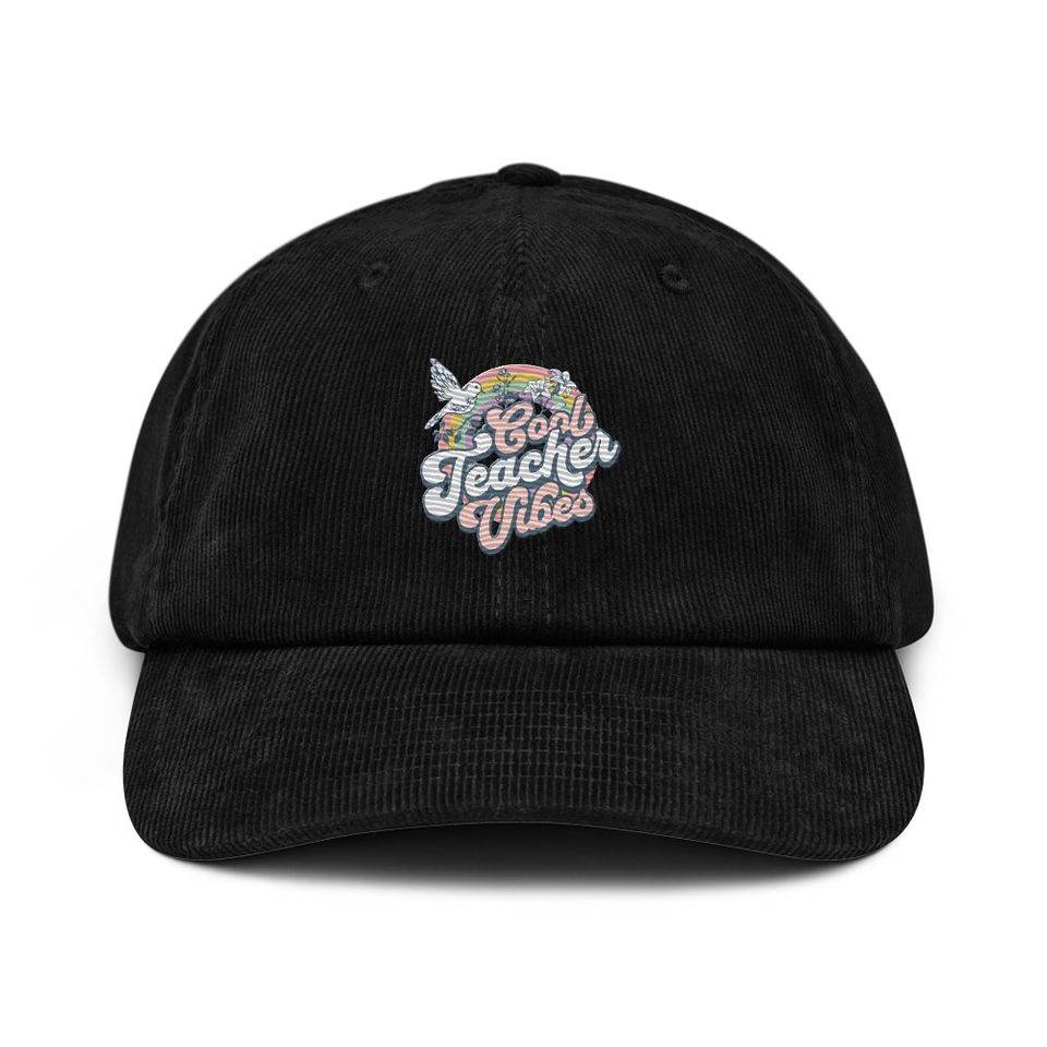 Cool Teacher Vibes Corduroy Hat