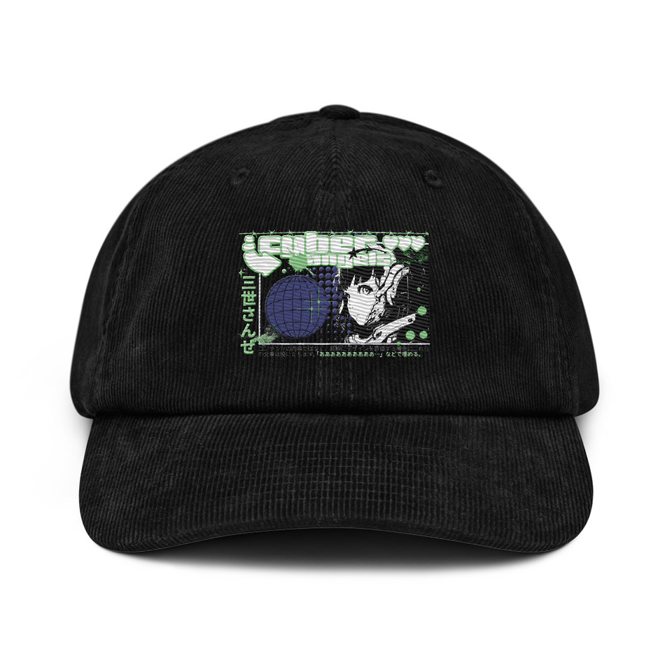Cyber Angels - Y2k Girl Anime Corduroy Hat