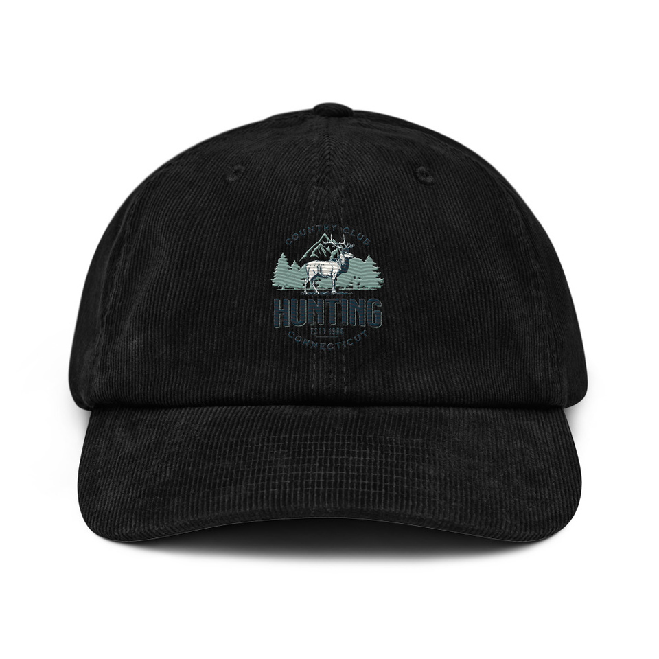 Deer Hunting Country Club  Corduroy Hat