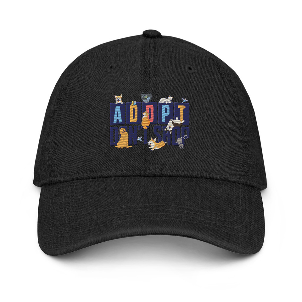 Adopt a Pet - Cute Animal Denim Hat