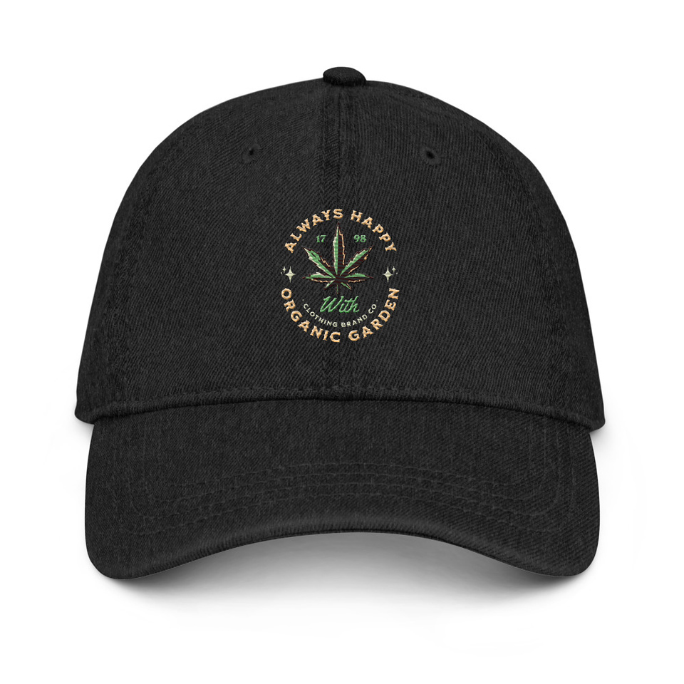 Always Happy - Cannabis Denim Hat