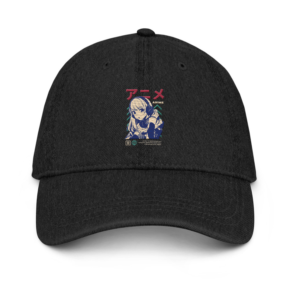 Anime Girl Denim Hat