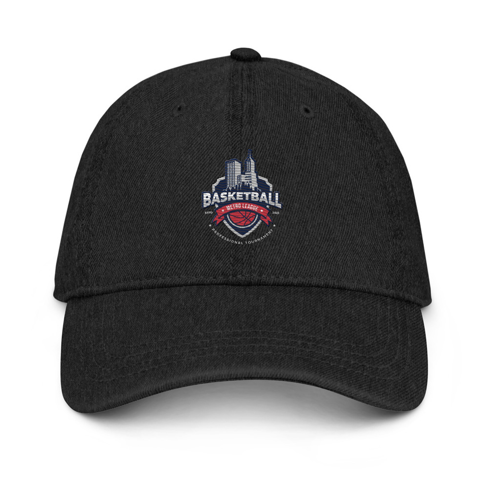 Basketball Sports Logo Denim Hat