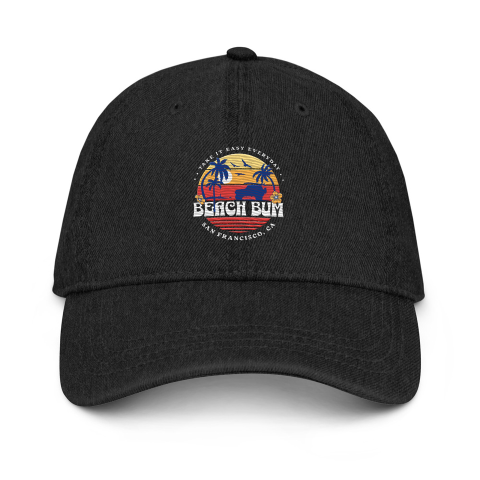 Beach Bum - Sunset Surfing Denim Hat