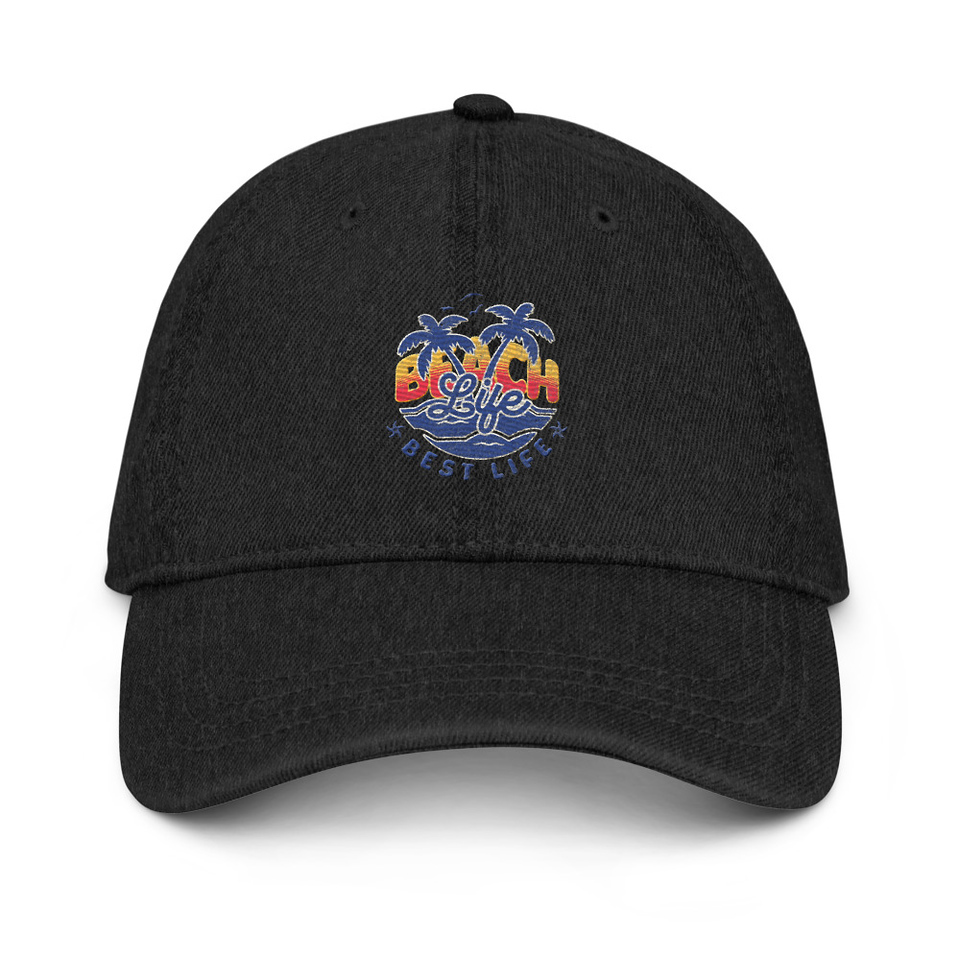 Beach Life Best Life Denim Hat