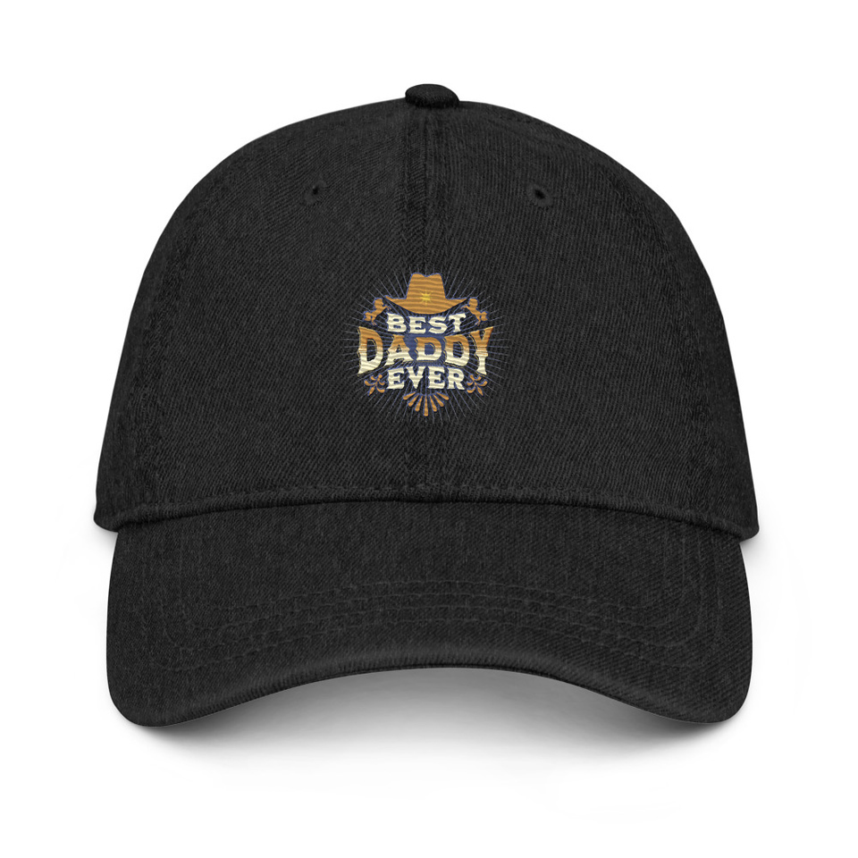Best Daddy Ever - Cowboy Hat Denim Hat