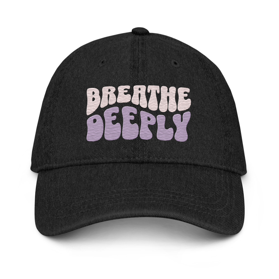 Breathe Deeply Denim Hat