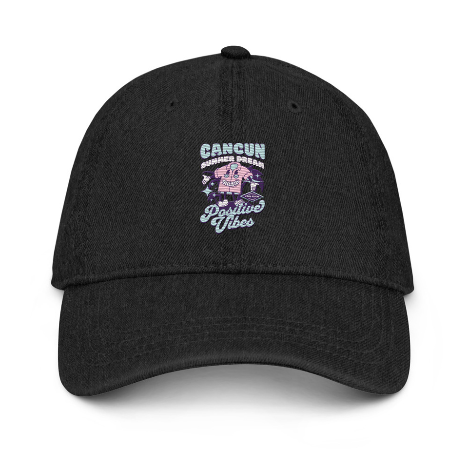 Cancun Positive Vibes Denim Hat