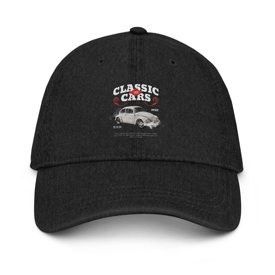 Classic Cars Denim Hat