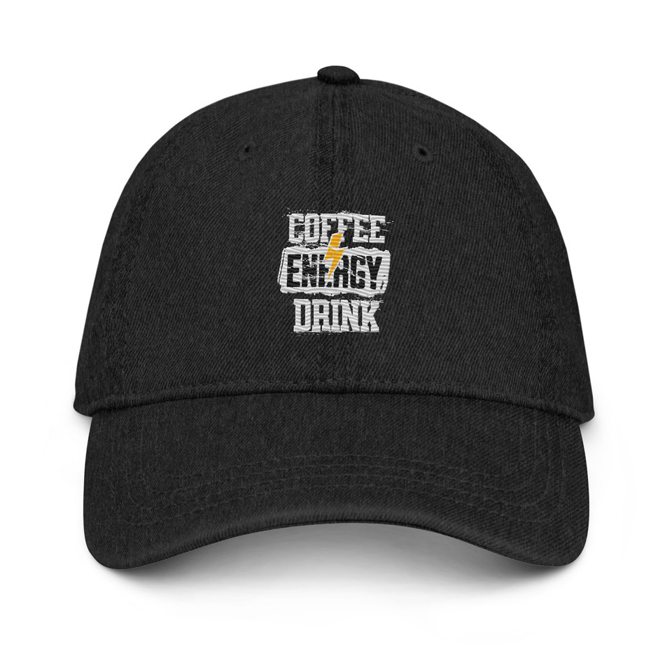 Coffee Energy Drink - Grunge Bolt Denim Hat