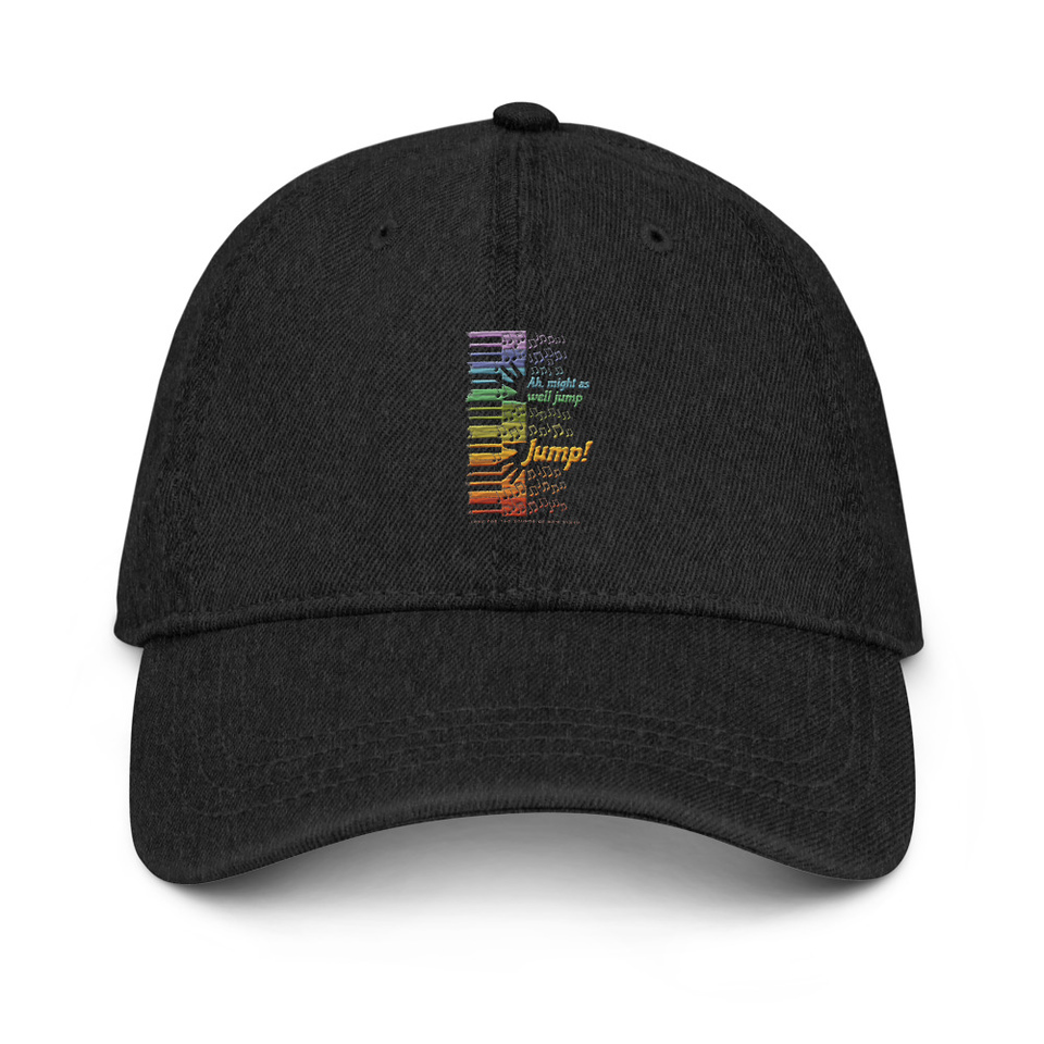 Colorful Retro Keyboard Denim Hat