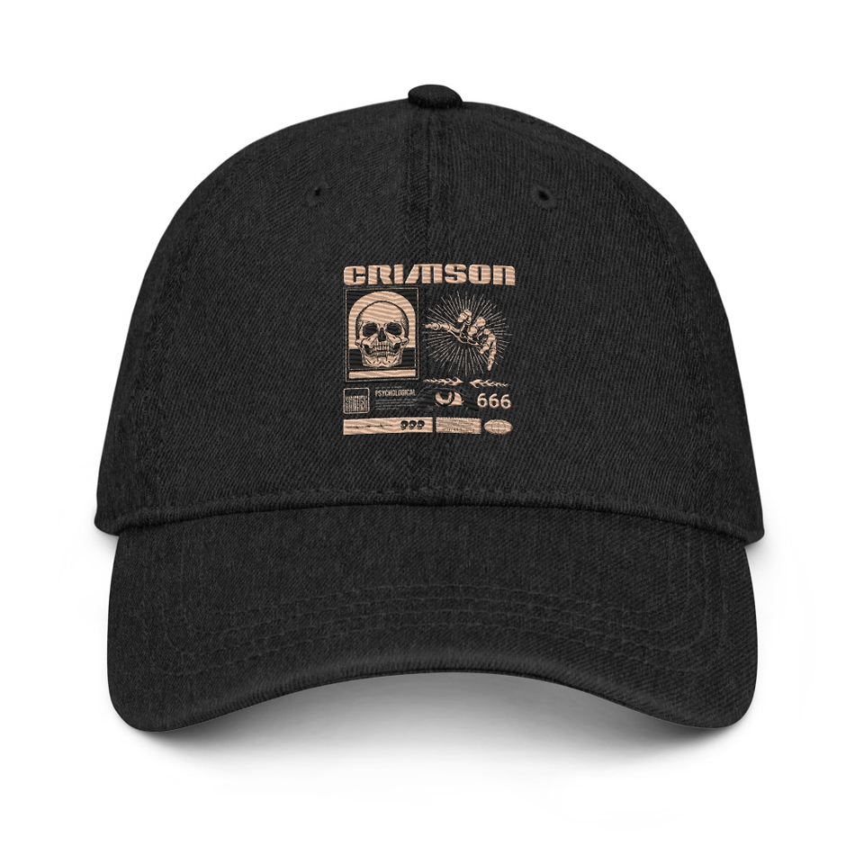 Crimson Denim Hat