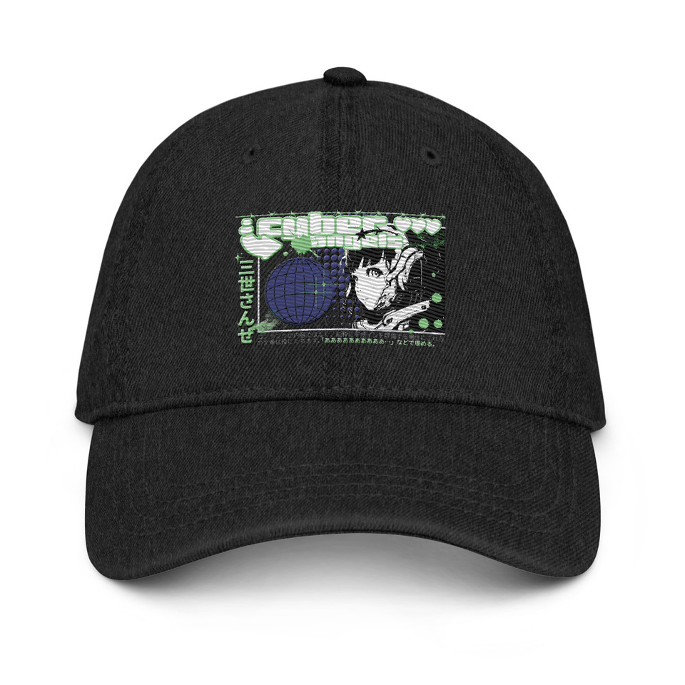 Cyber Angels - Y2k Girl Anime Denim Hat