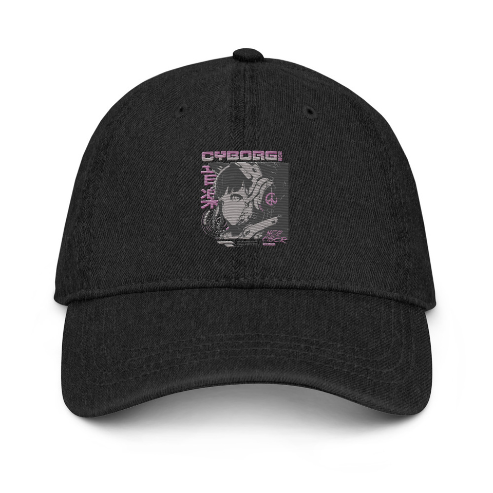 Cyborg - Y2k Style Denim Hat