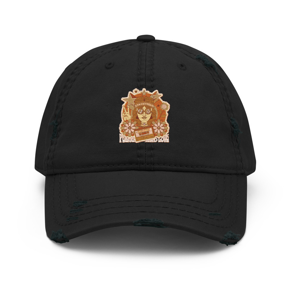 60s tee design Distressed Dad Hat