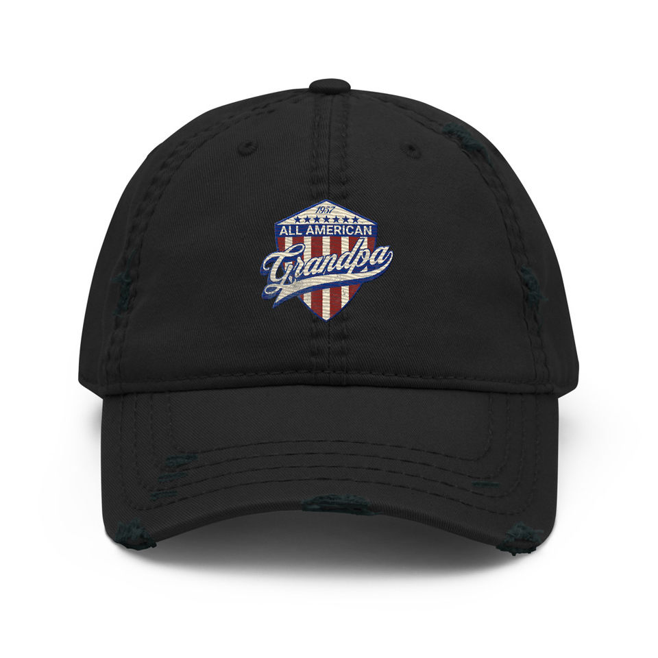 all american grandpa Distressed Dad Hat