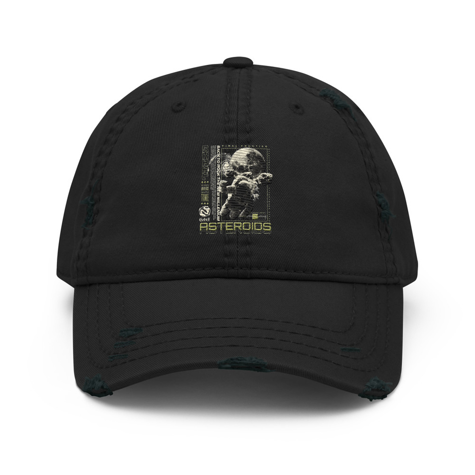 Asteroids Distressed Dad Hat
