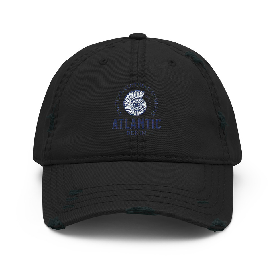 Atlantic Denim - Nautical Distressed Dad Hat