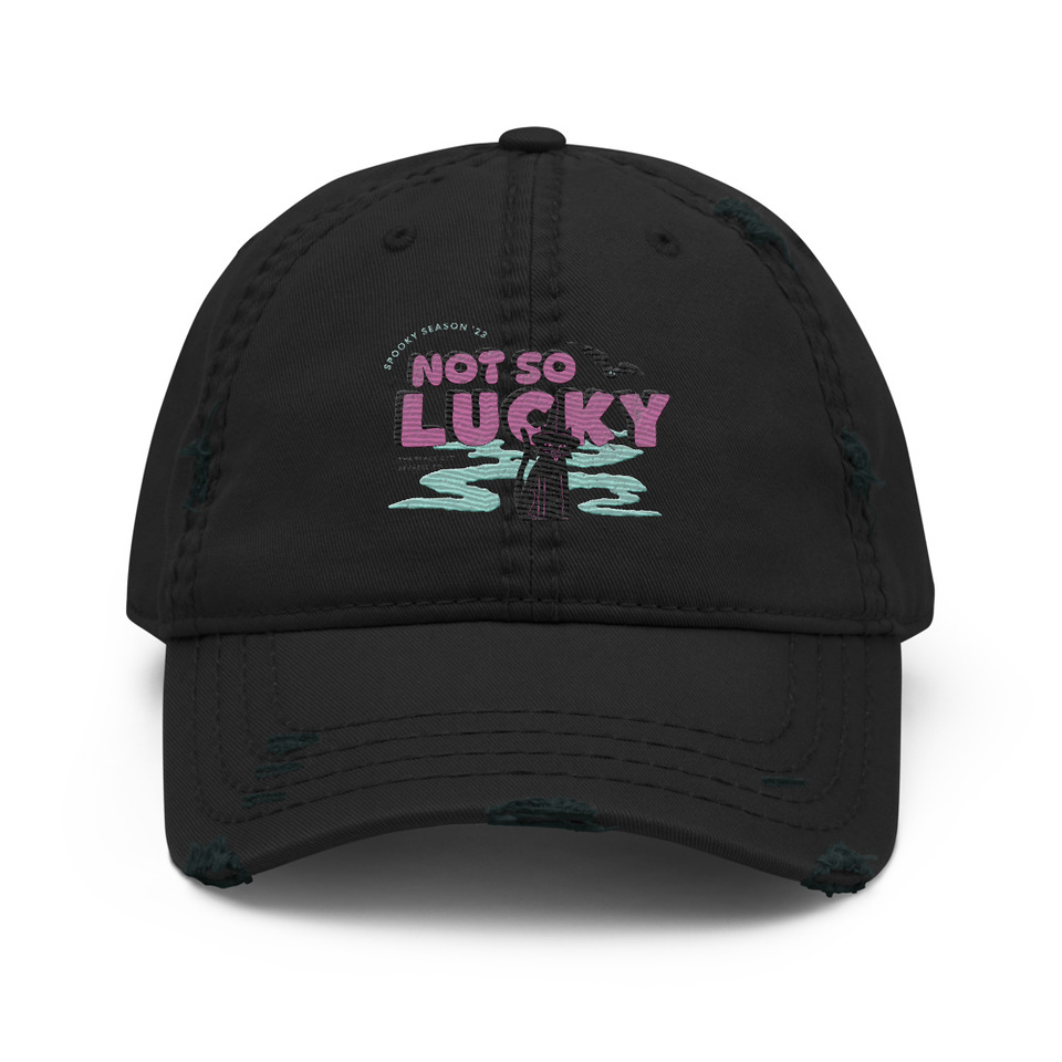 Bad Luck Kitty - Halloween Distressed Dad Hat
