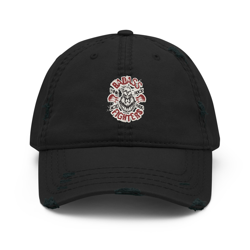 Badass Fighters Distressed Dad Hat