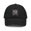Be Happy ! Distressed Dad Hat