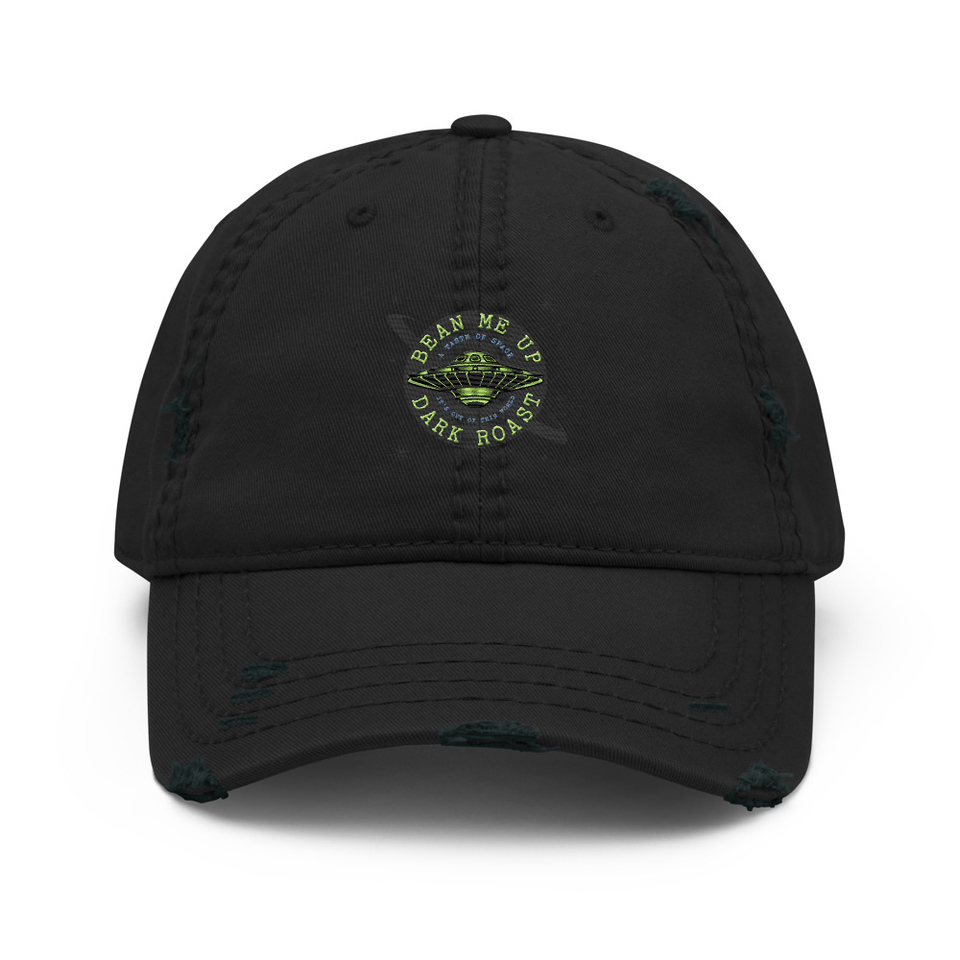 Bean Me Up Distressed Dad Hat
