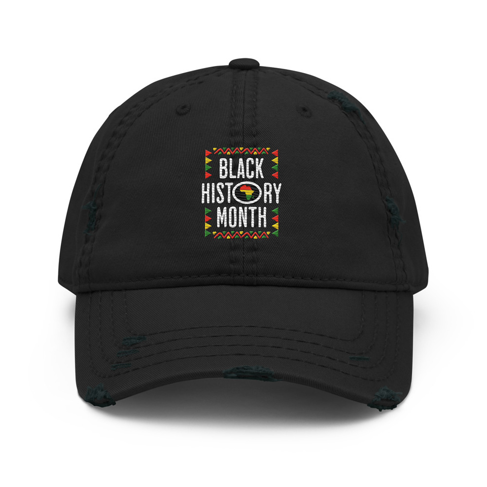 Black History Month - African American Culture Distressed Dad Hat