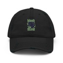 Blood Thirst - Neon Dog Distressed Dad Hat