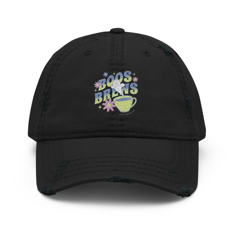 Boos + Brews - Halloween Distressed Dad Hat