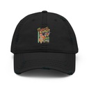 Born 2 Skate - Retro Skeleton Distressed Dad Hat