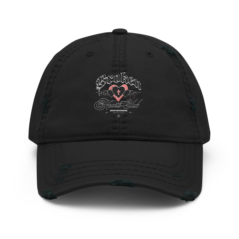 Broken Hearts Club Distressed Dad Hat