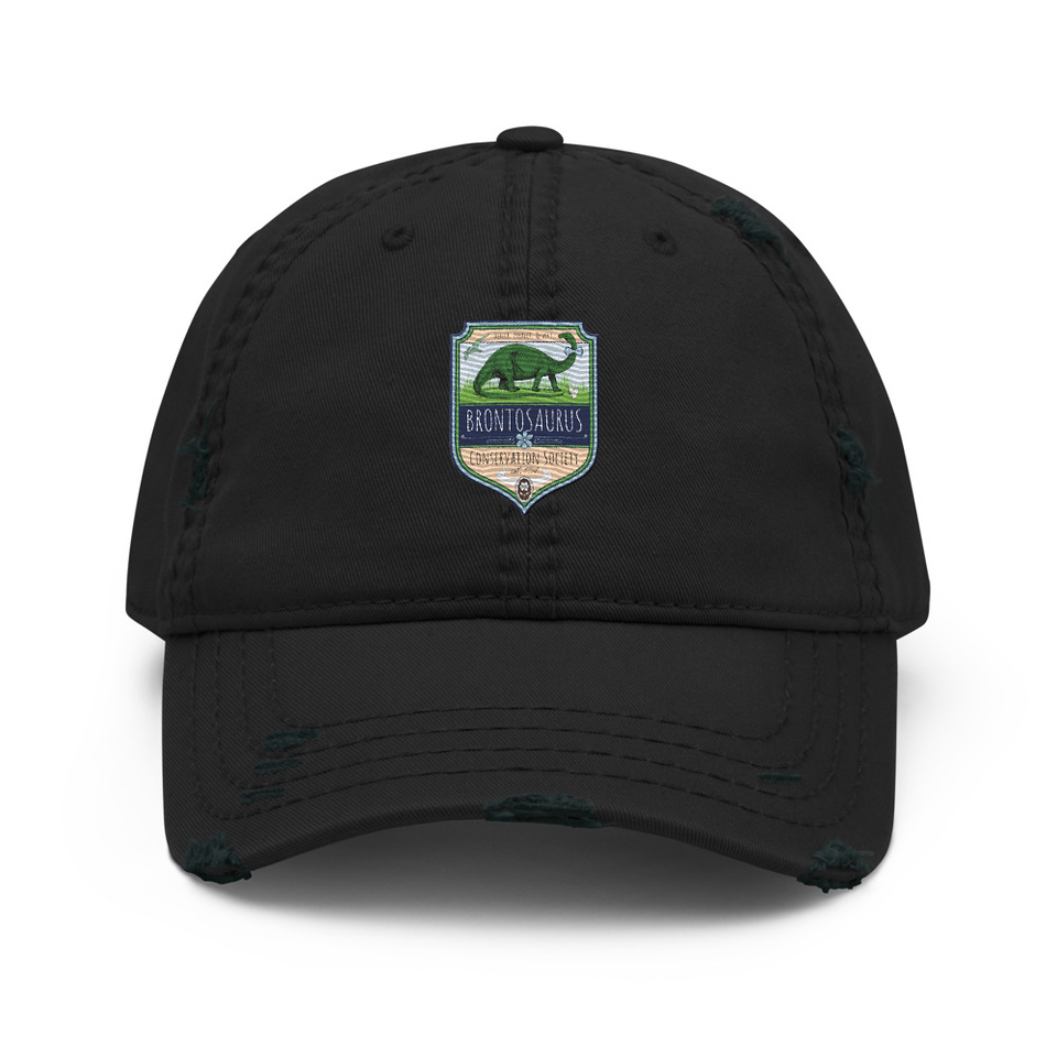 Brontosaurus Conservation Society Distressed Dad Hat