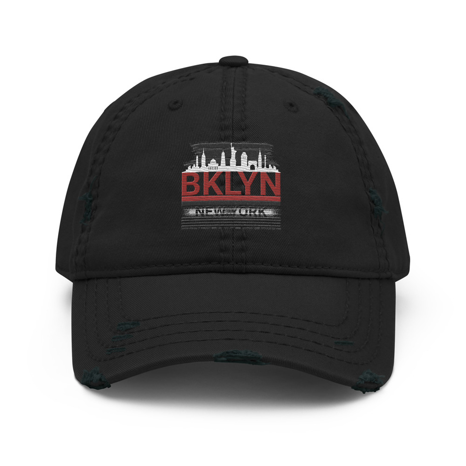 Brooklyn -New York   Distressed Dad Hat