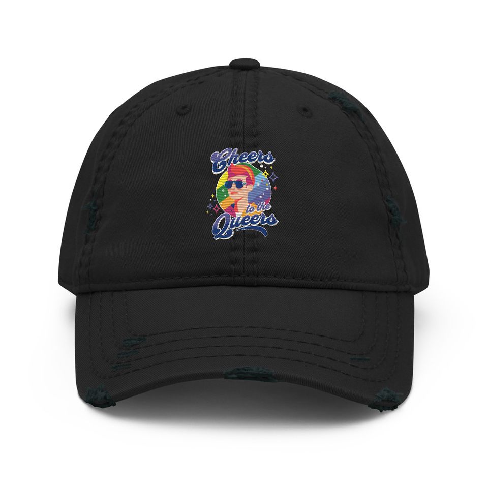 Cheers to the Queers Distressed Dad Hat