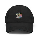 Classic Retro Illustrative Portrait Men Calling Distressed Dad Hat