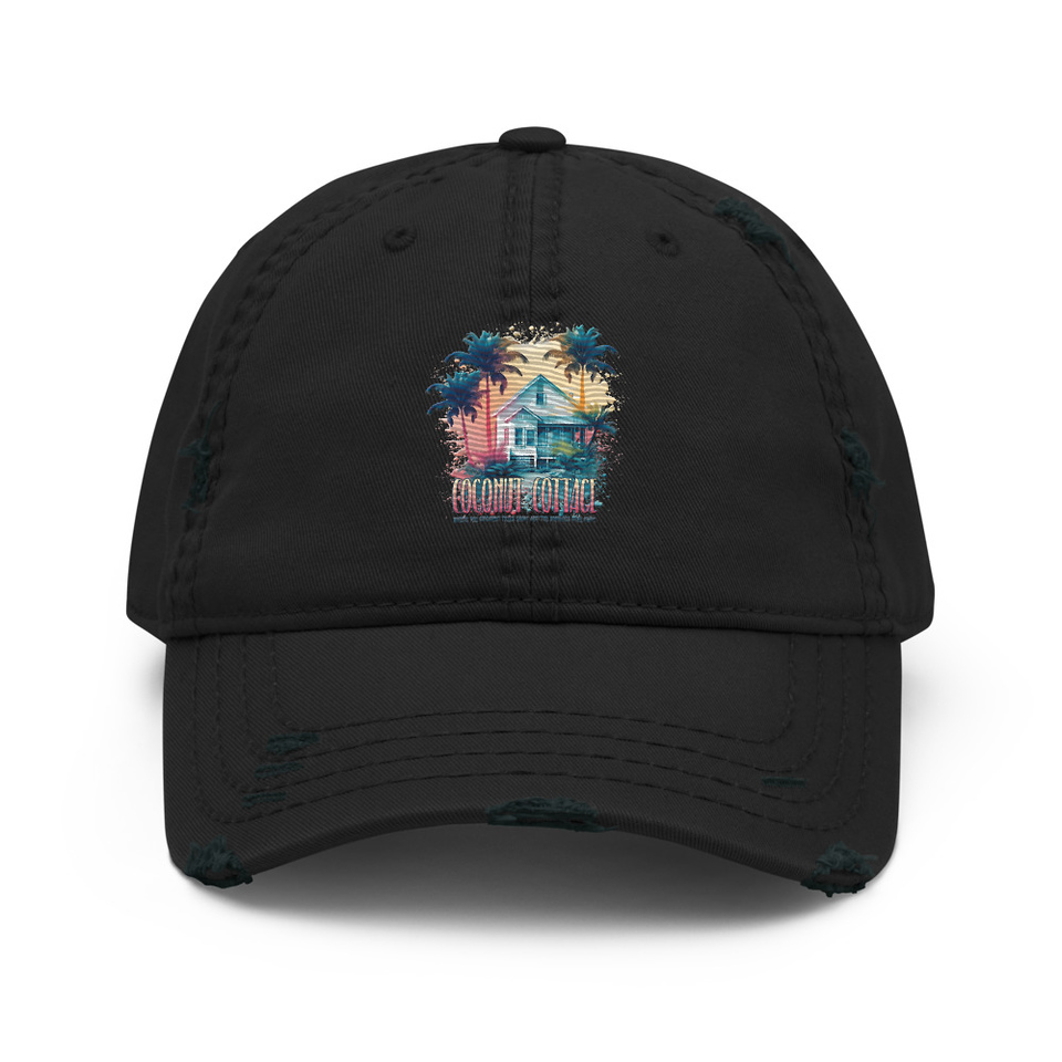 Coconut Cottage Distressed Dad Hat