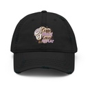 Coffee is Happiness - Retro Cartoon Mascot Distressed Dad Hat