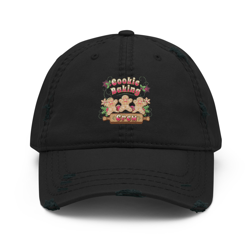 Cookie Baking Crew Distressed Dad Hat